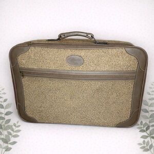 Vintage Finesse by Verdi Tweed Garment Bag Suitcase Travel Luggage Carry Case